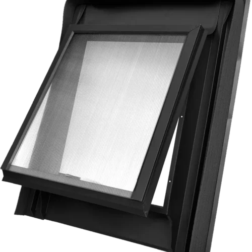 Strešné okno Rota kovové 600 × 600 mm čierne