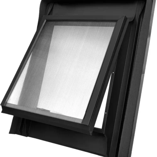Strešné okno Rota kovové 600 × 600 mm čierne
